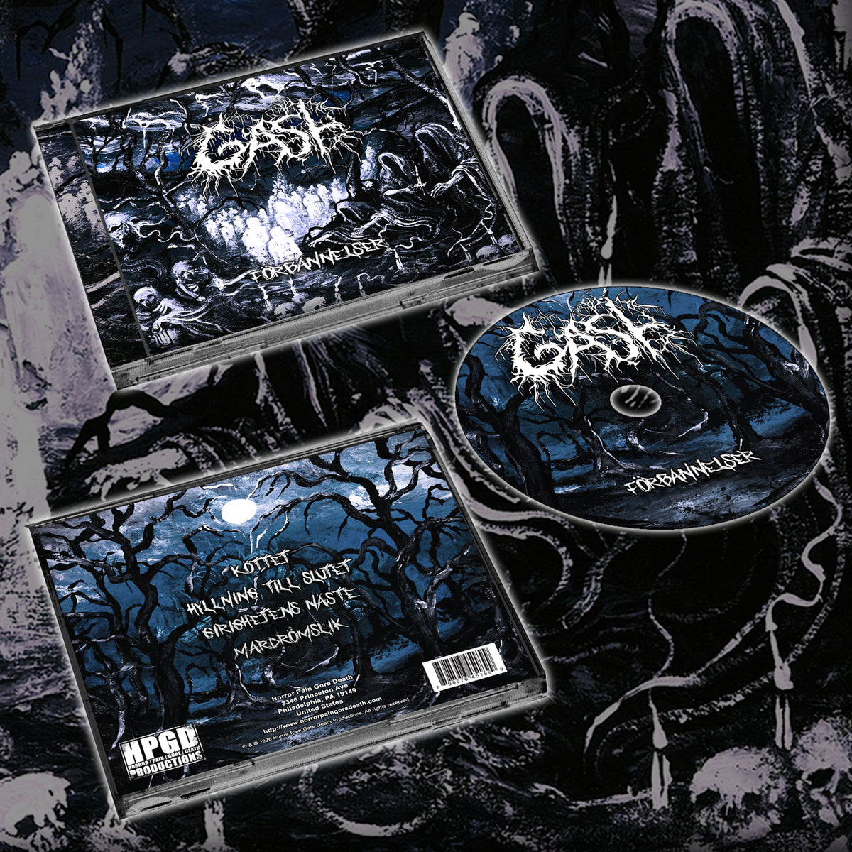 GAST - Förbannelser CD – Horror Pain Gore Death Productions Shop