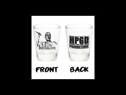 HORROR PAIN GORE DEATH PRODUCTIONS - Set Of Two Shot Glasses