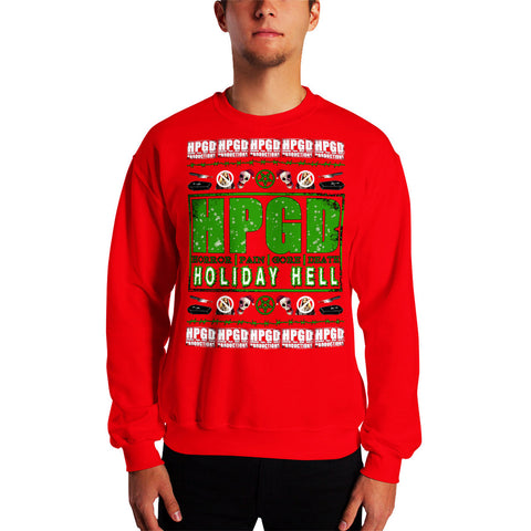 HORROR PAIN GORE DEATH PRODUCTIONS - HPGD "Holiday Hell" Christmas Sweatshirt