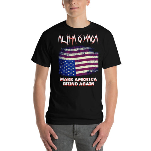 ALPHA-O-MAGA - Make America Grind Again T-Shirt