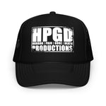 HORROR PAIN GORE DEATH PRODUCTIONS - HPGD White Logo Trucker Hat