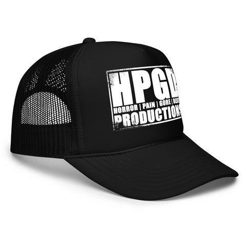 HORROR PAIN GORE DEATH PRODUCTIONS - HPGD White Logo Trucker Hat
