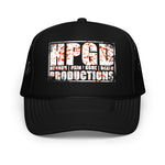 HORROR PAIN GORE DEATH PRODUCTIONS - HPGD Blood Spatter Logo Trucker Hat