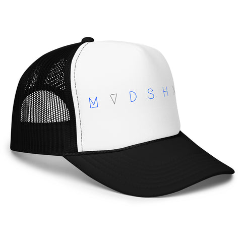 MUDSHOW - Logo White + Black Trucker Hat
