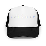 MUDSHOW - Logo White + Black Trucker Hat