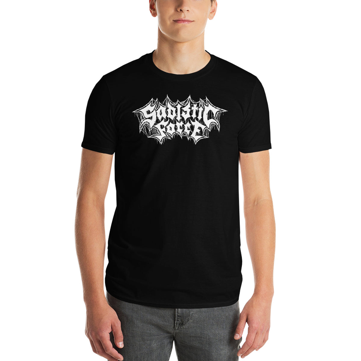 SADISTIC FORCE - Logo Black T-Shirt – Horror Pain Gore Death ...