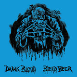 HORROR PAIN GORE DEATH PRODUCTIONS - HPGD Drink Blood Bleed Beer Blue Koozie
