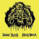HORROR PAIN GORE DEATH PRODUCTIONS - HPGD Drink Blood Bleed Beer Yellow Koozie