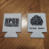 HORROR PAIN GORE DEATH PRODUCTIONS - HPGD Drink Blood Bleed Beer White Koozie