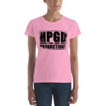 HORROR PAIN GORE DEATH PRODUCTIONS - Logo Women's Fashion Fit Charity Pink T-Shirt
