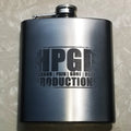 HORROR PAIN GORE DEATH PRODUCTIONS - HPGD Logo 6 oz Custom Engraved Hip Flask