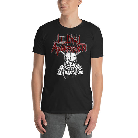 LETHAL AGGRESSION - Ad Nauseum Skull T-Shirt