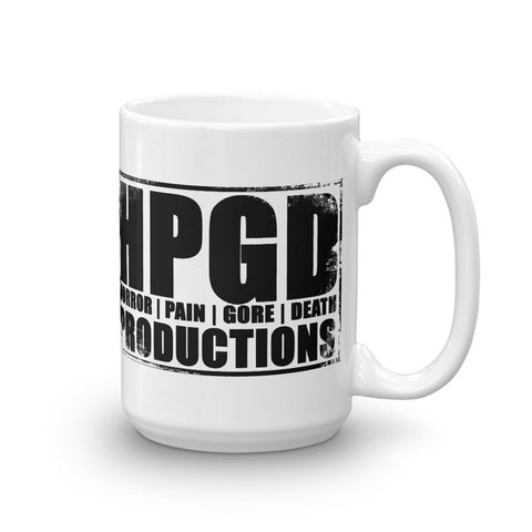 HORROR PAIN GORE DEATH PRODUCTIONS - HPGD Logo 15 oz. Coffee Mug