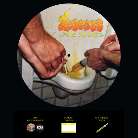 ABSCESS - Urine Junkies 12-Inch Picture Disc Record (Limited Deluxe Edition)